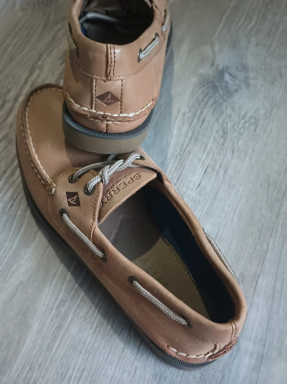 Sperry Authentic Original Leather Loafers (Tan) A-